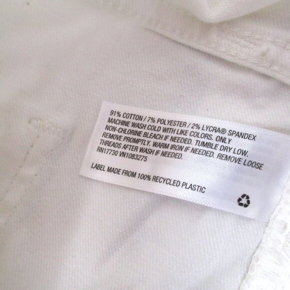 Universal Thread‎ Denim Short Women's 20W White High Rise Cotton Blend 5-Pockets - Picture 6 of 9